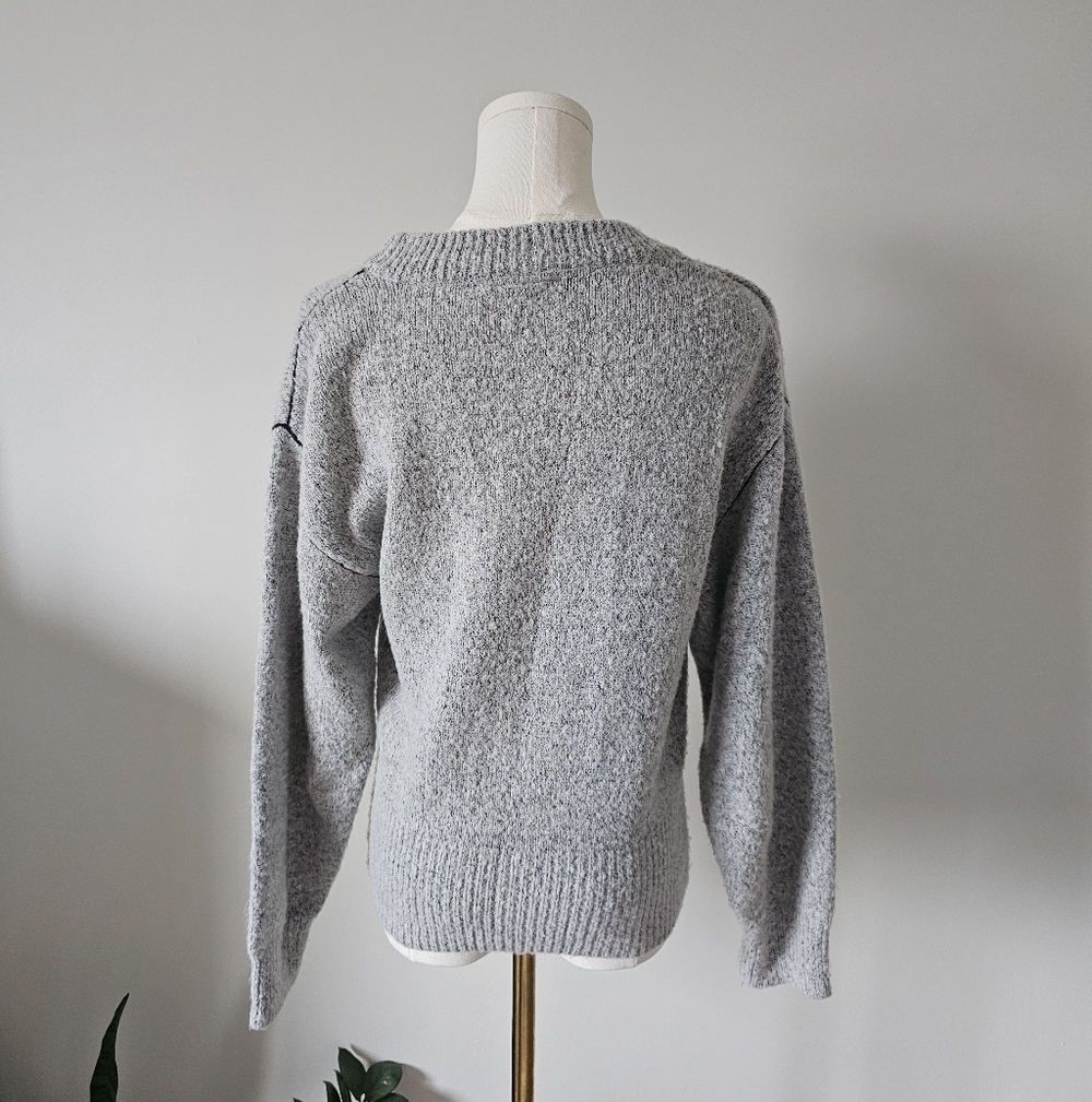 Cheap Monday XS User knit Heather Gray Women's Sweater - Picture 2 of 6